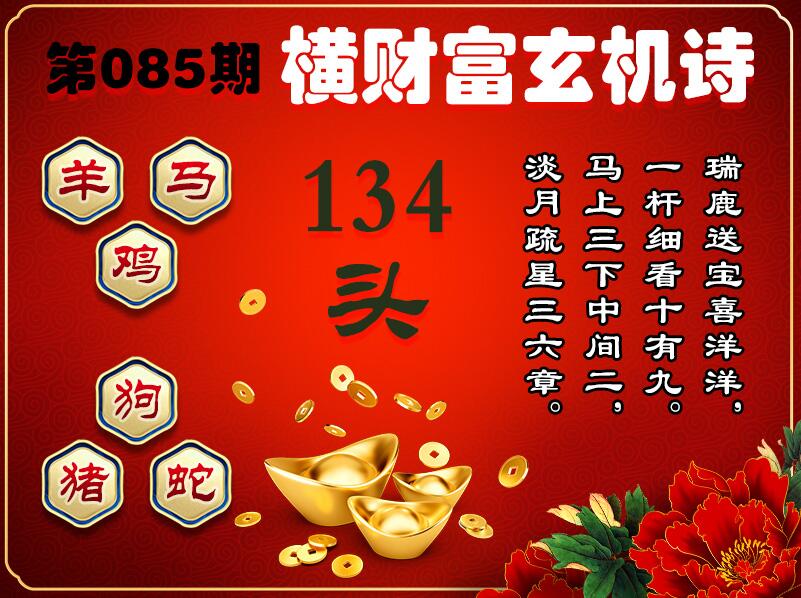 085期横财富玄机诗[图]