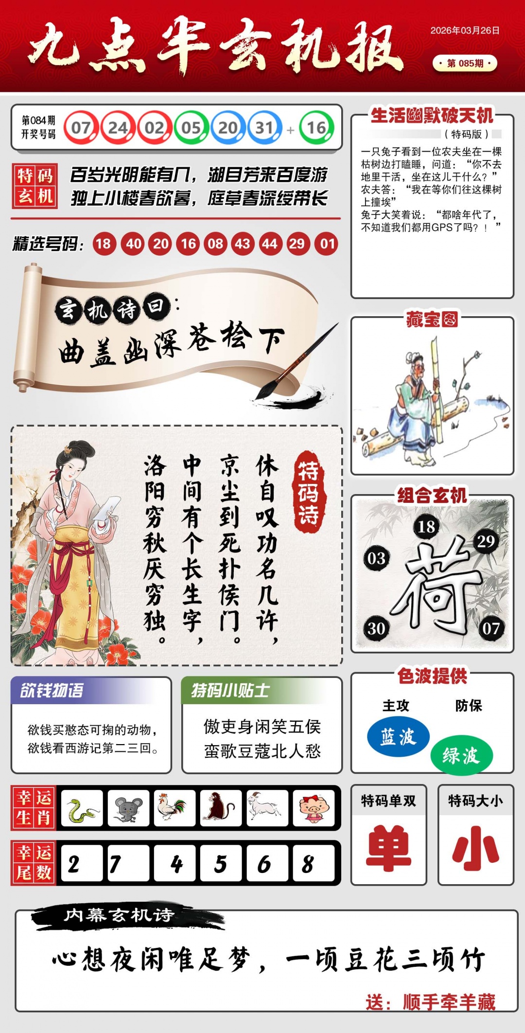 085期九点半玄机报[图]